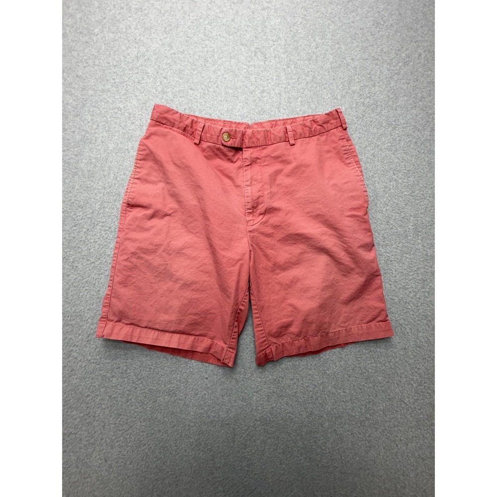 Peter Millar Shorts Mens 33 Pink Chino 9 Inseam Flat Front Casual‎ Summer